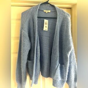 NWT, Baby Blue sweater with pockets.